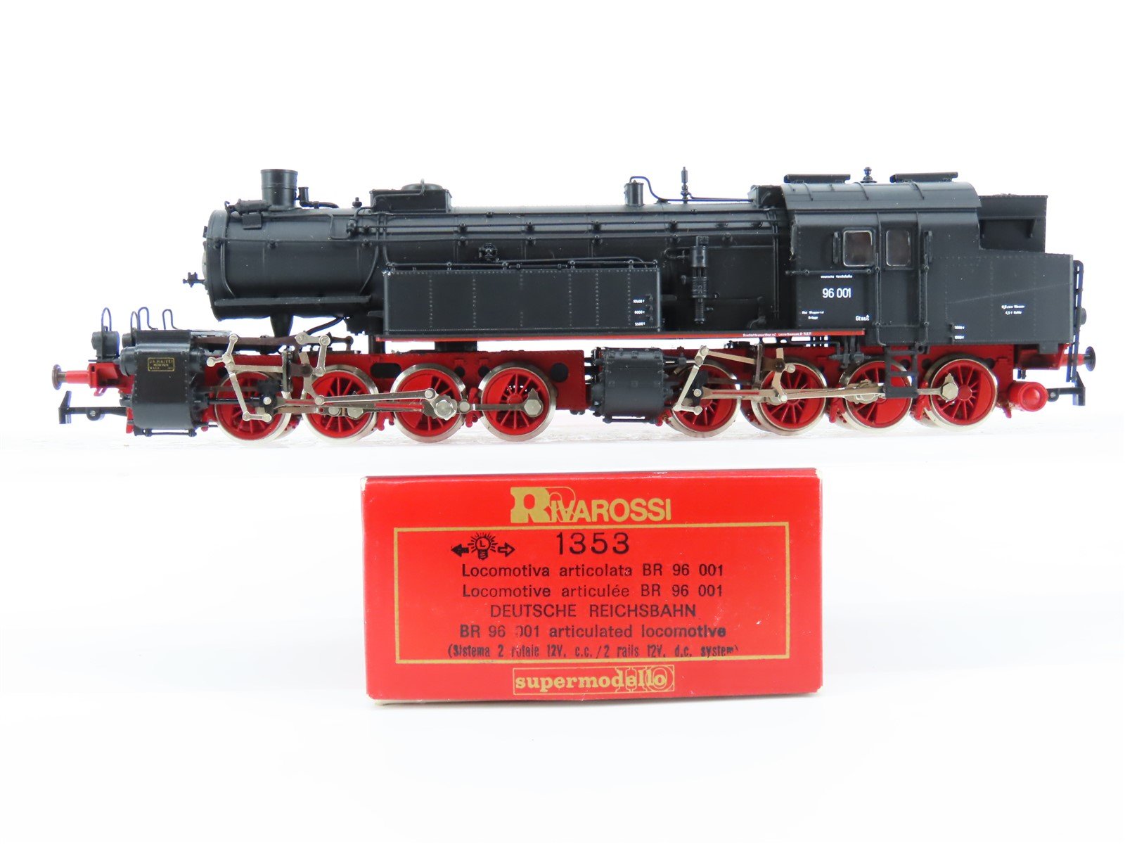 HO Scale Rivarossi 1353 Deutsche Reichbahn 0-8-8-0 Steam Locomoitve #96001