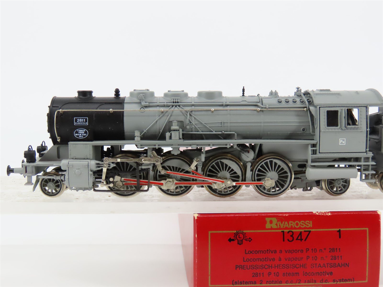 HO Scale Rivarossi 13471 Purssian P10 2-8-2 Steam Locomotive