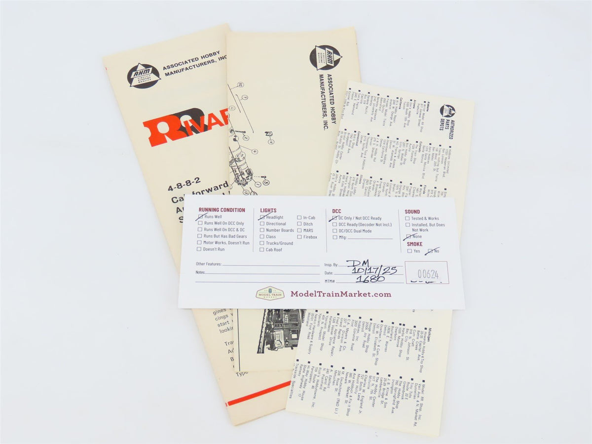 HO Scale AHM 5111-B SP Southern Pacific 4-8-8-2 Steam Locomotive #4272