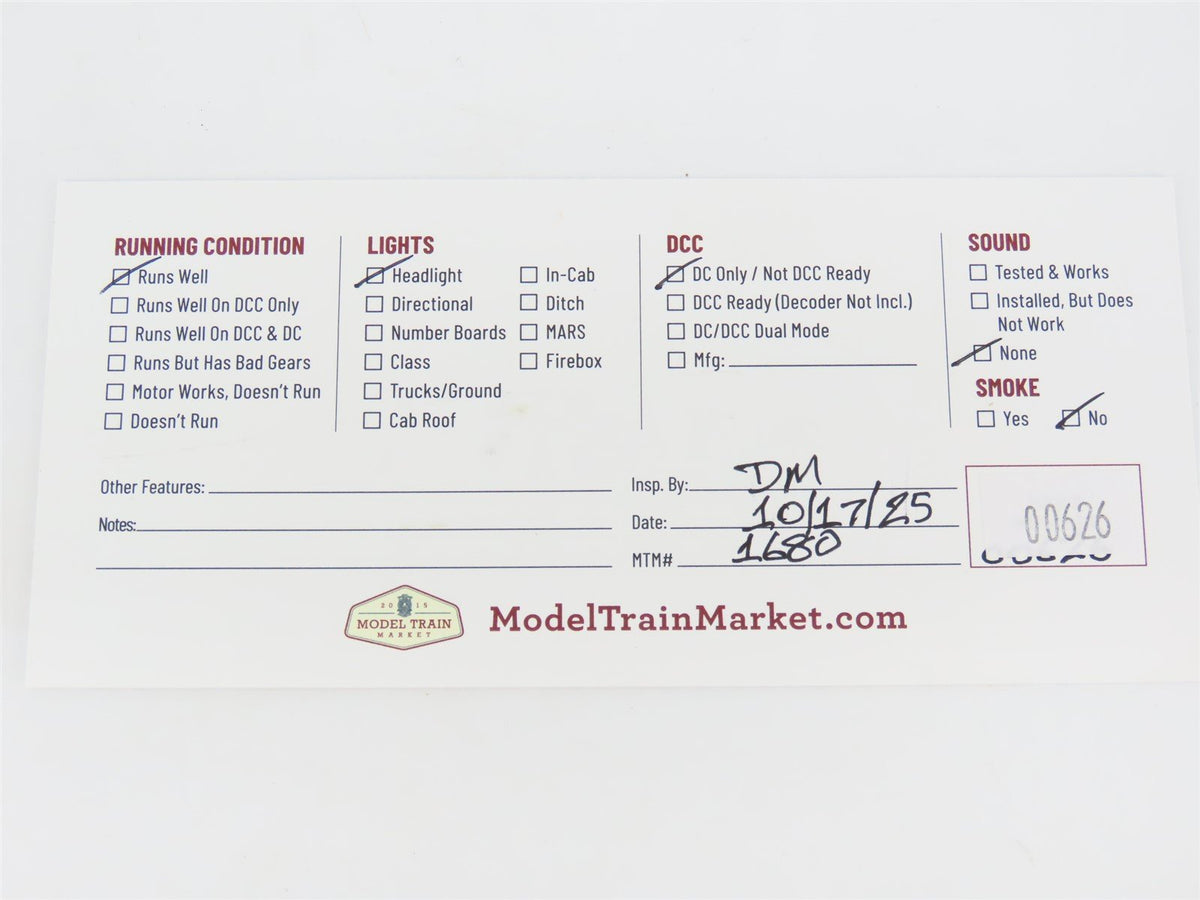 HO Scale AHM 5089-D NYC/US New York Central 2-8-2 Steam Locomotive #5155