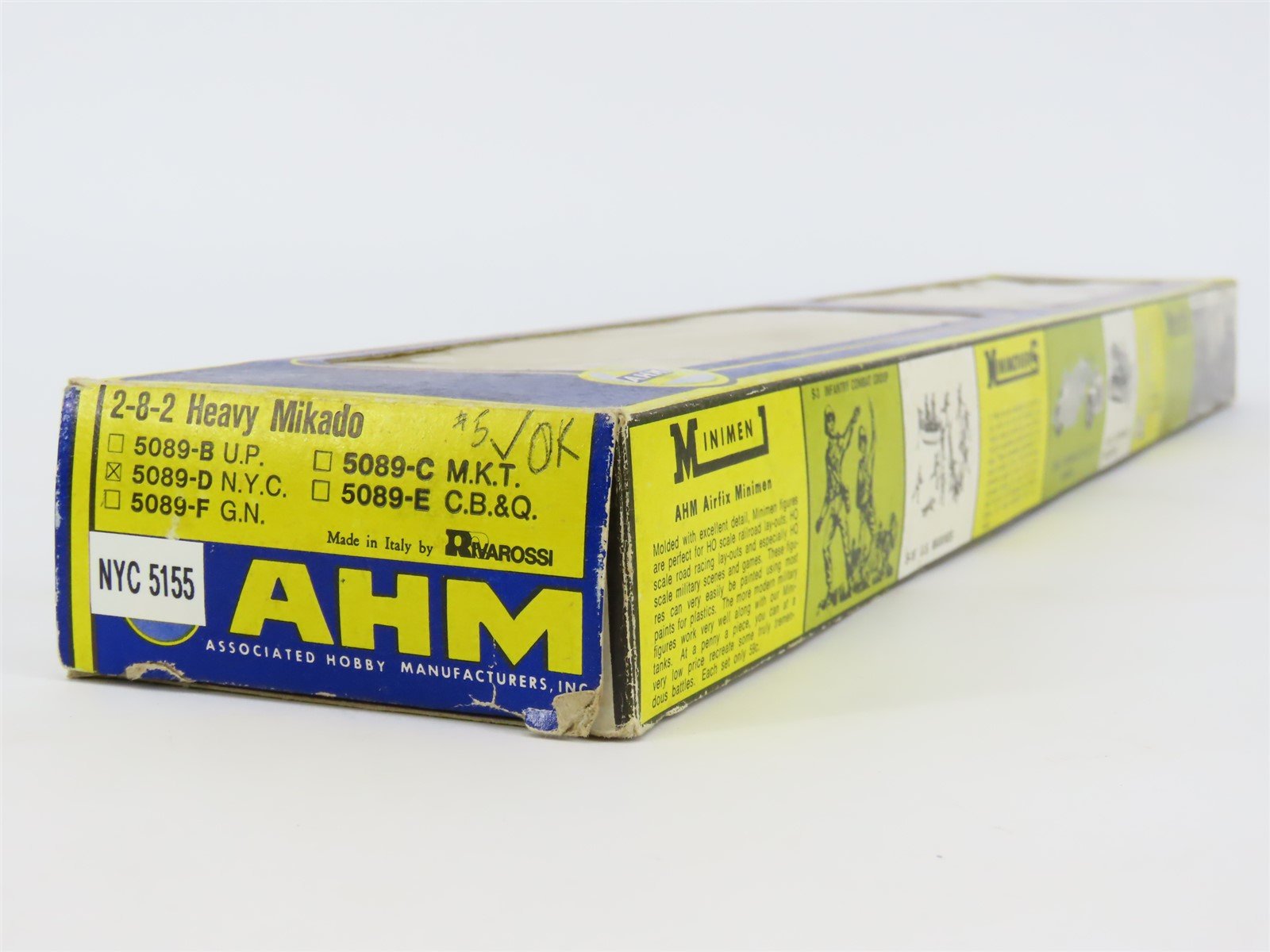 HO Scale AHM 5089-D NYC/US New York Central 2-8-2 Steam Locomotive #5155