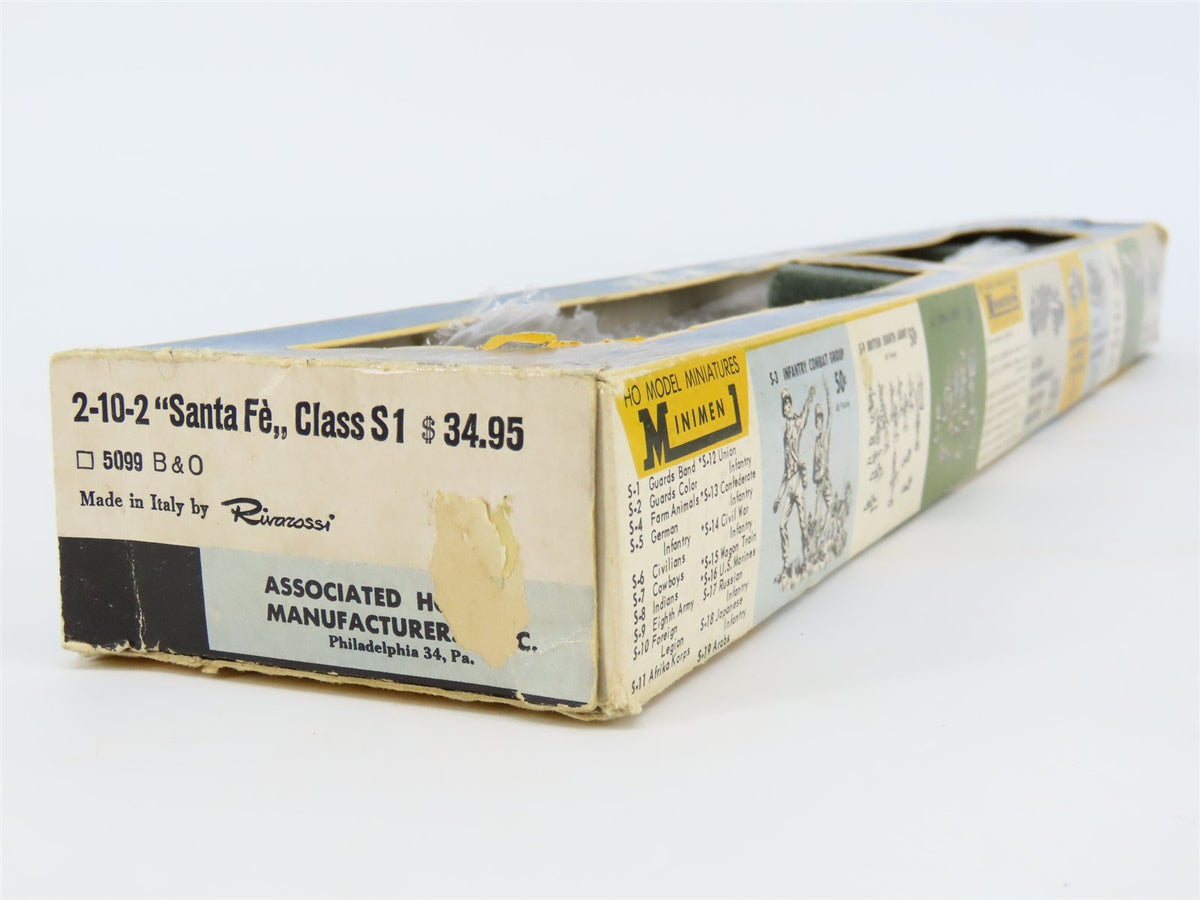 HO Scale Rivarossi 5099 B&amp;O Baltimore &amp; Ohio 2-10-2 Steam Locomotive #6206