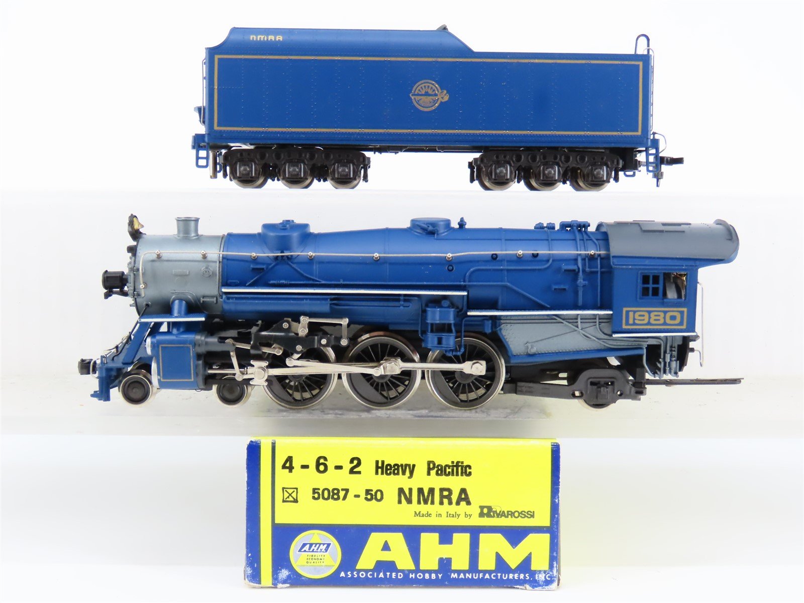 HO Scale AHM 5087-50 NMRA Heavy Pacific 4-6-2 Steam Locomotive #1980