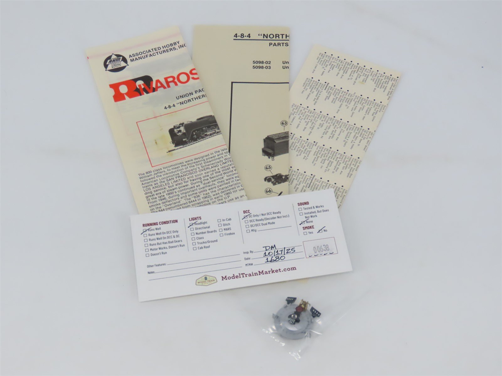 HO Scale AHM 5098 UP Union Pacific 4-8-4 FEF Steam Locomotive #836