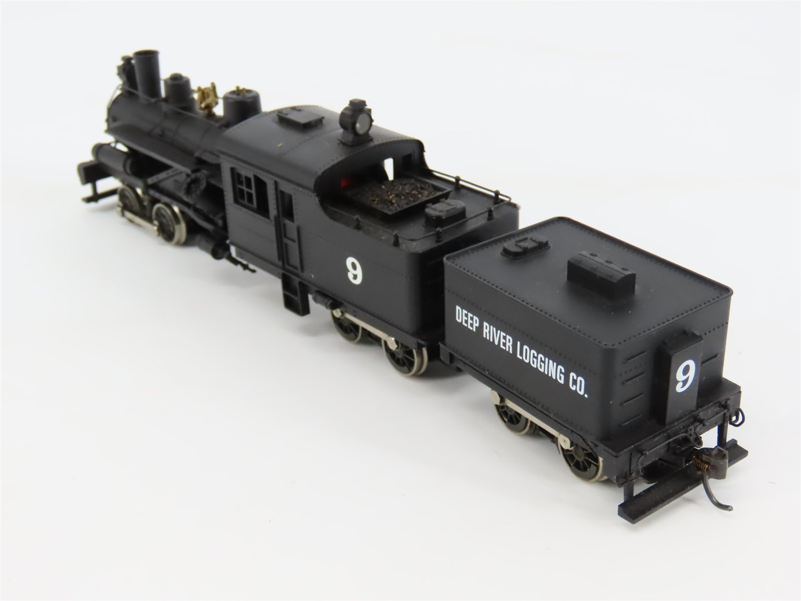 HO Scale AHM 5169-04 Deep River Logging Three Truck Heisler Steam Locomotive #9