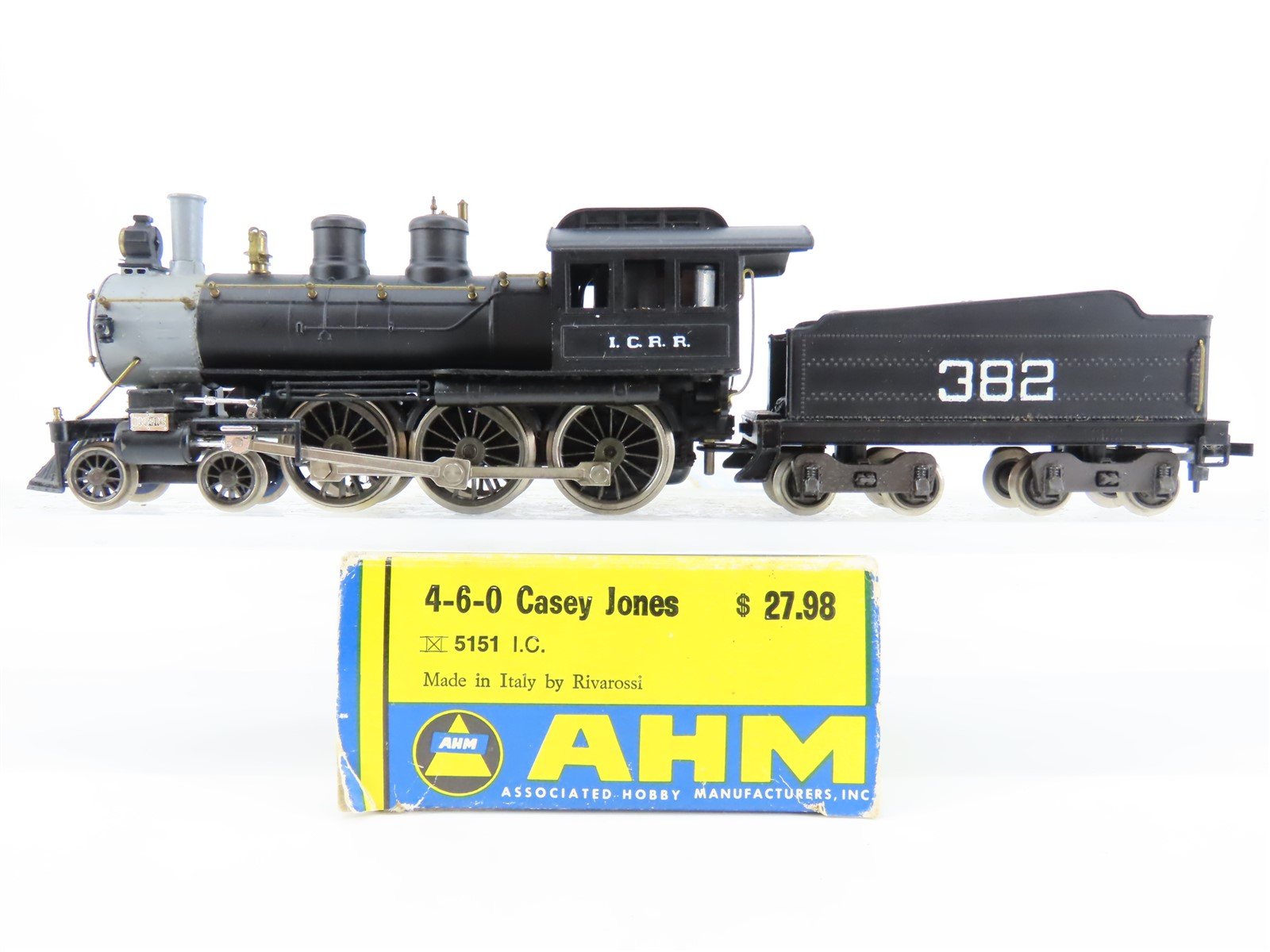 HO Scale AHM 5151 IC Railway "Casey Jones" 4-6-0 Steam Locomotive #382