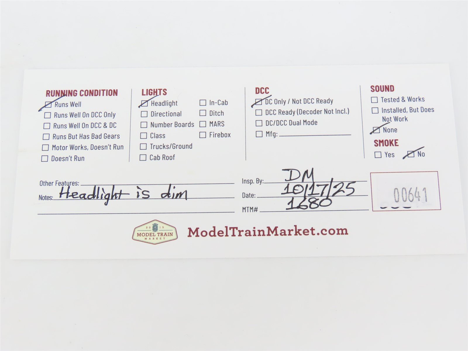 HO Scale AHM 5151 IC Railway 