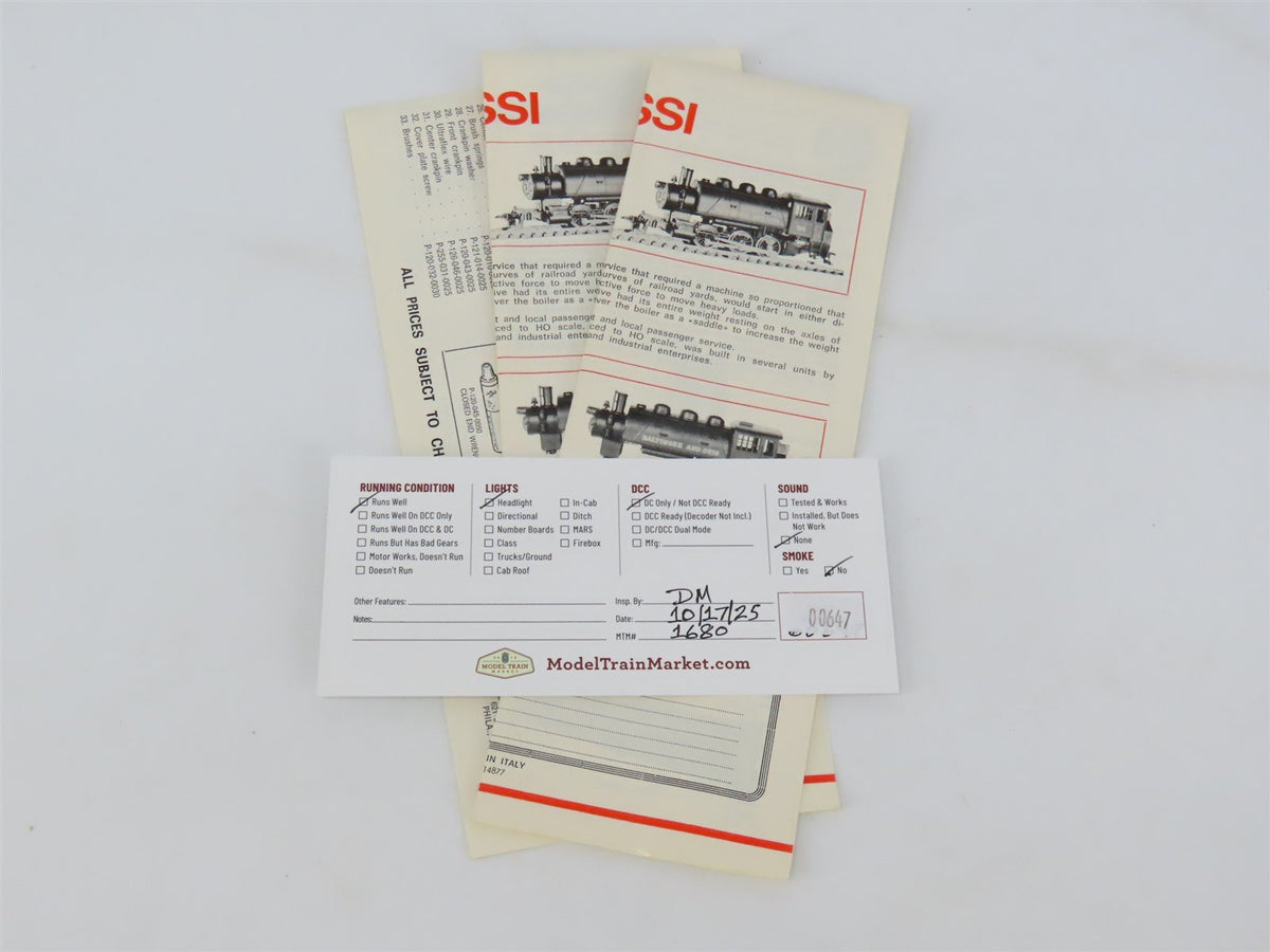 HO Scale AHM 5155-G NYC New York Central 0-6-0 Steam Locomotive #195