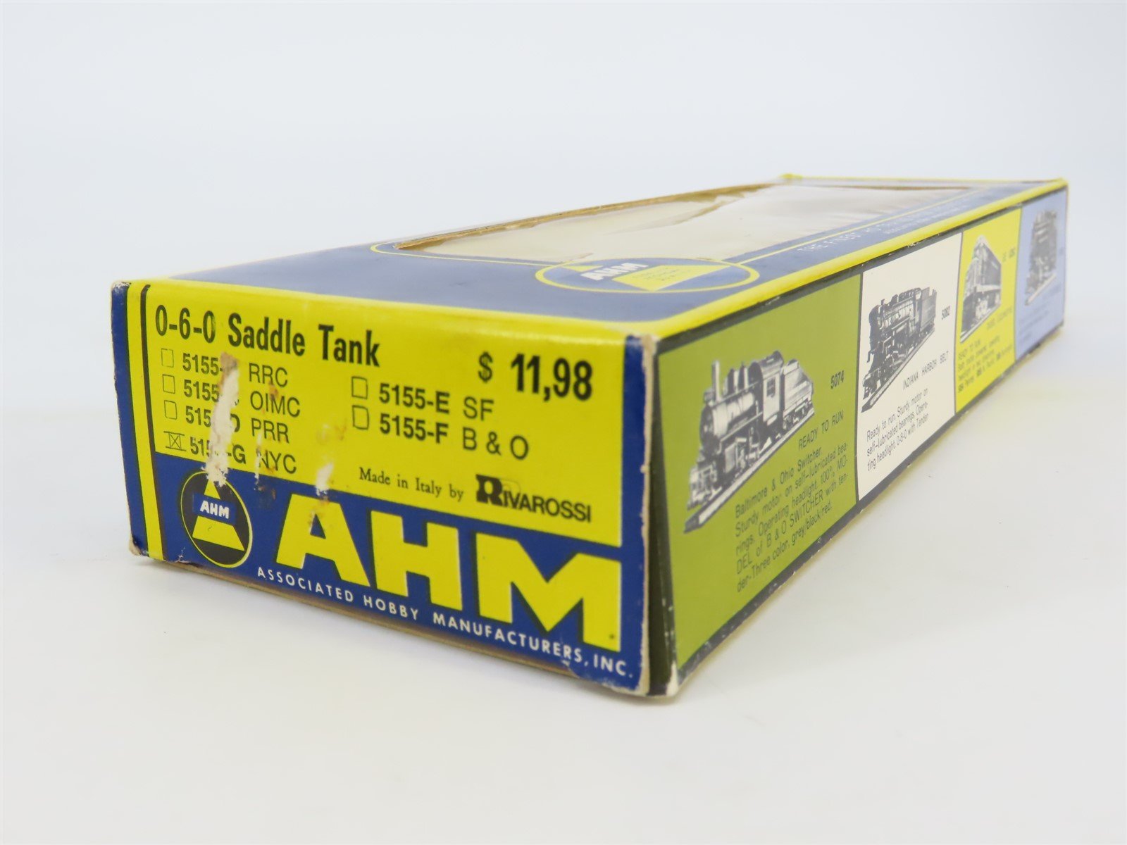 HO Scale AHM 5155-G NYC New York Central 0-6-0 Steam Locomotive #195