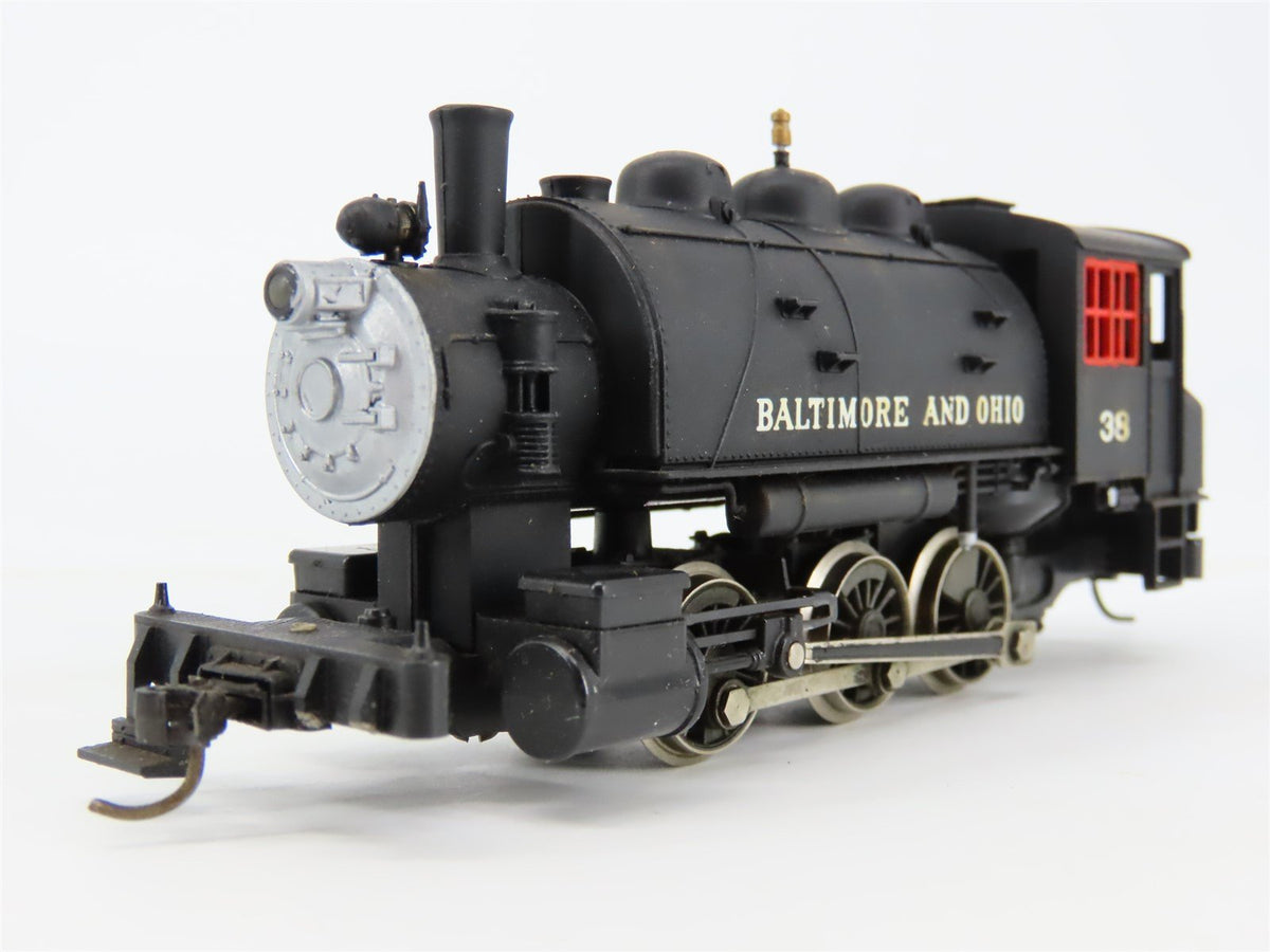 HO Scale AHM 5155-F B&amp;O Baltimore &amp; Ohio Saddle Tank 0-6-0 Steam Loco #38