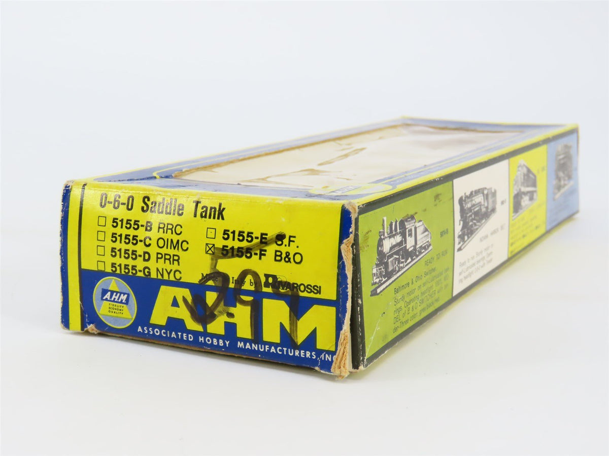 HO Scale AHM 5155-F B&amp;O Baltimore &amp; Ohio Saddle Tank 0-6-0 Steam Loco #38