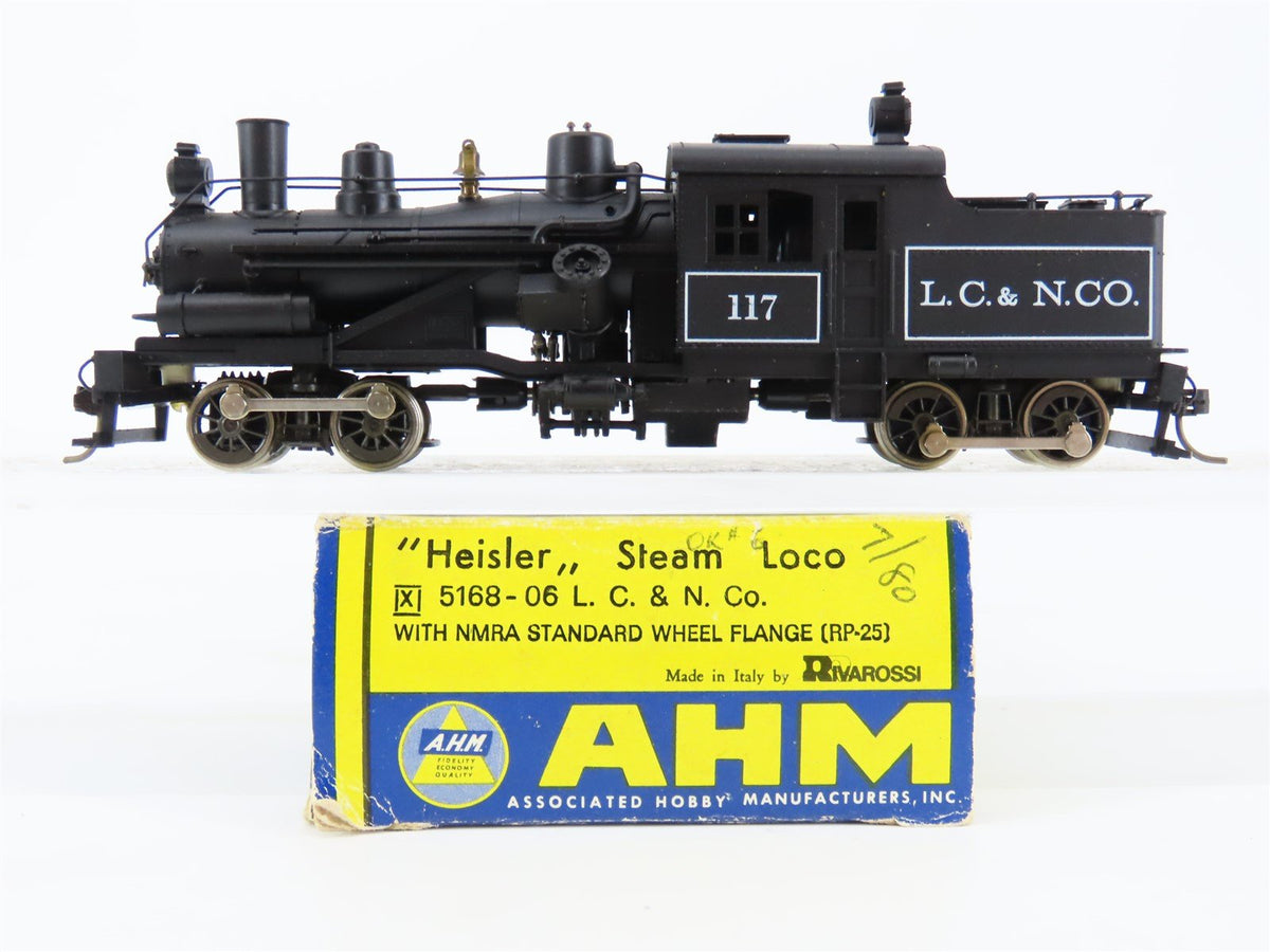 HO Scale AHM 5168-06 LC&amp;N.CO Railway Heisler Steam Locomotive #117
