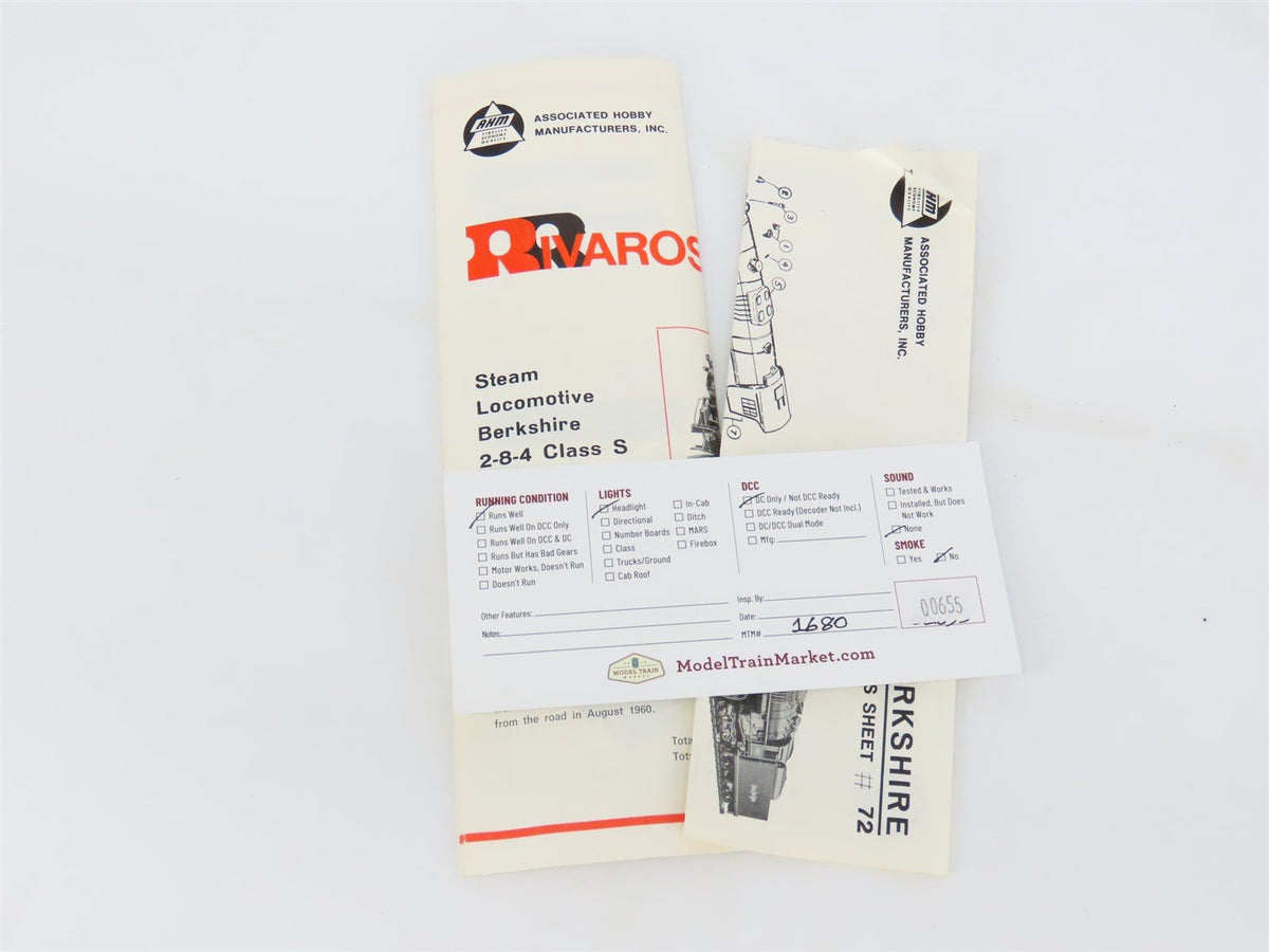 HO Scale AHM 5061A NKP Nickel Plat Road 2-8-4 Steam Locomotive #779