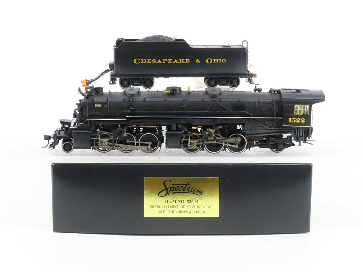 HO Bachmann Spectrum 82603 C&amp;O 2-6-6-2 Articulated H5 Steam #1522 - Weathered