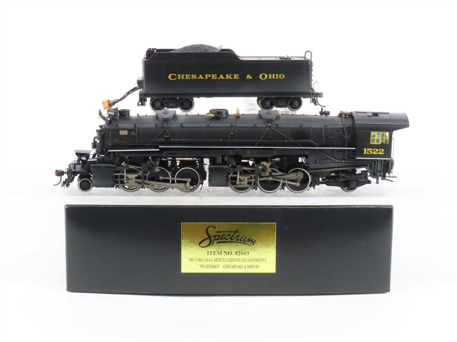 HO Bachmann Spectrum 82603 C&O 2-6-6-2 Articulated H5 Steam #1522 - Weathered