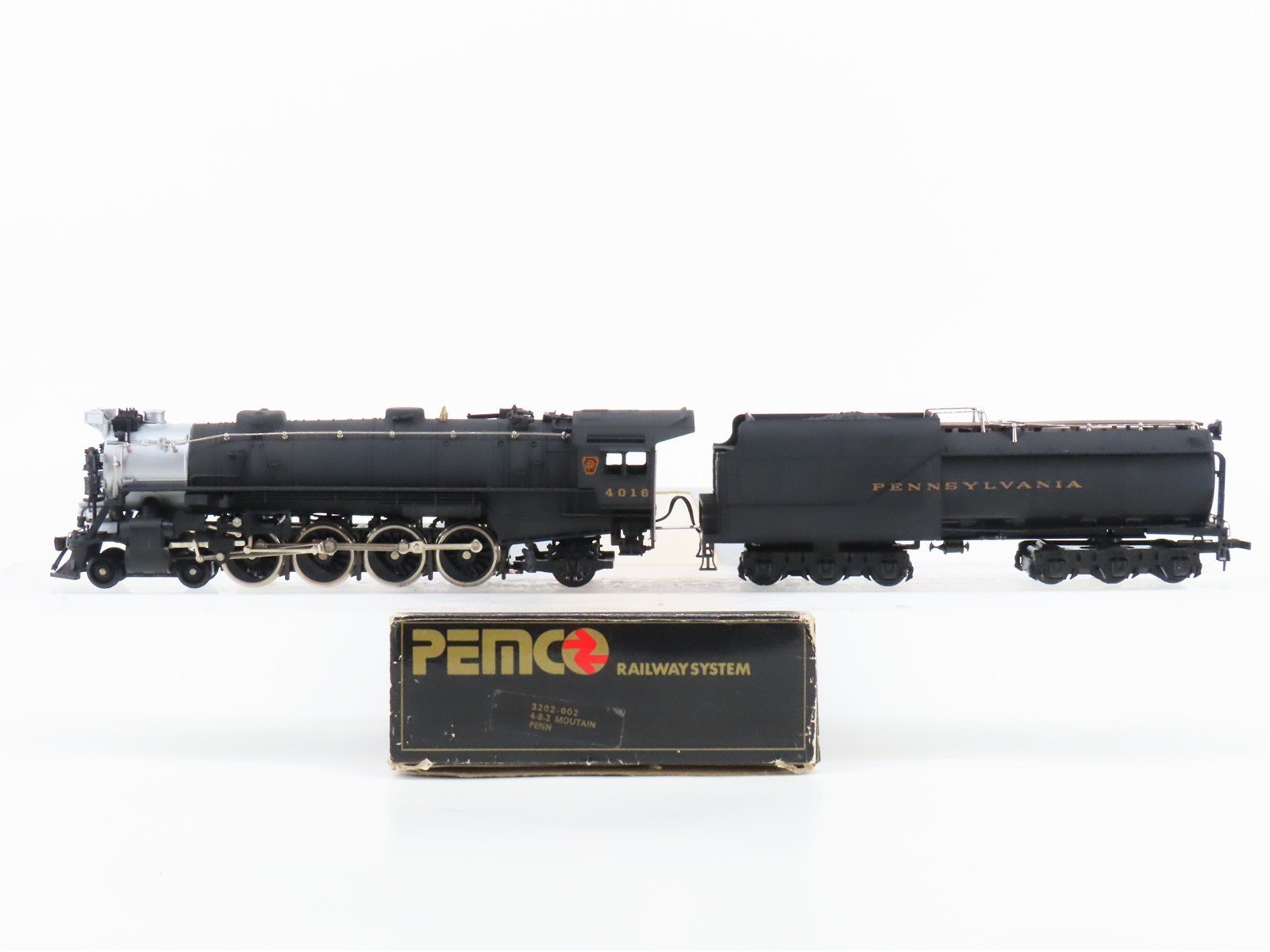 HO Scale PEMCO 3202-002 PRR Pennsylvania 4-8-2 Mountain Steam Locomotive #4016