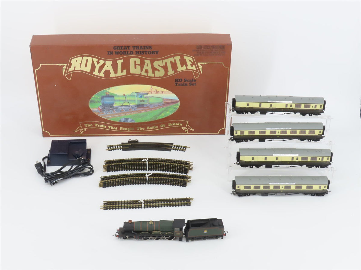 HO Scale Life-Like Royal Castle British Railways Steam Set w/ Passenger Cars