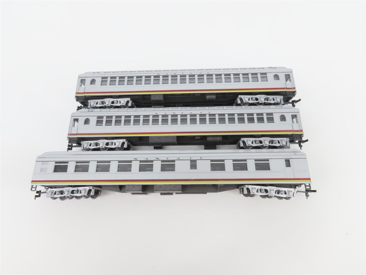 HO Scale Con-Cor 000006 ATSF Santa Fe Valley Flyer Steam Passenger Set