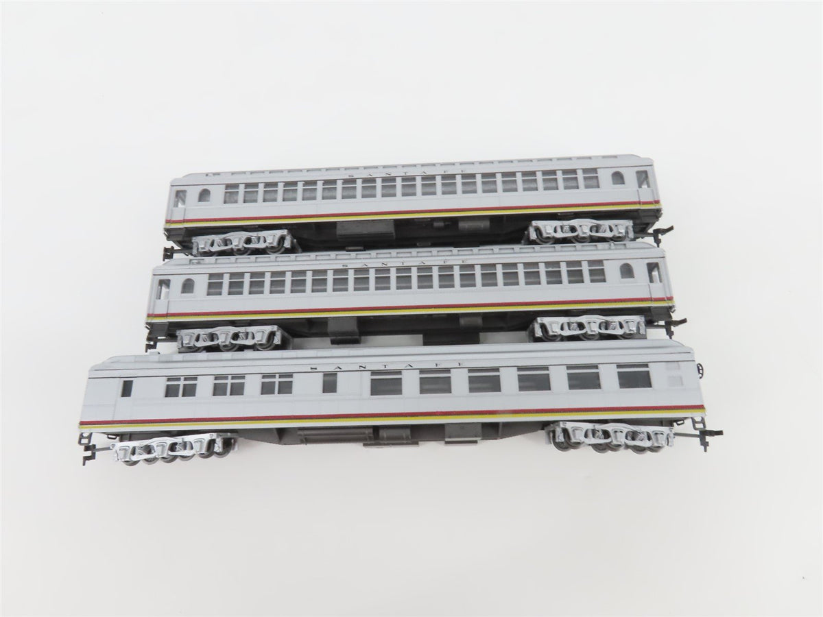 HO Scale Con-Cor 000006 ATSF Santa Fe Valley Flyer Steam Passenger Set