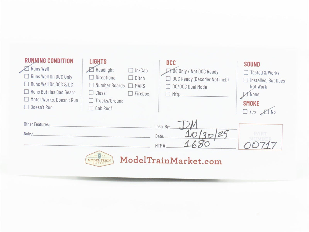 HO Scale Rivarossi C&amp;NWR 0-4-0 Steam Switcher Locomotive #96