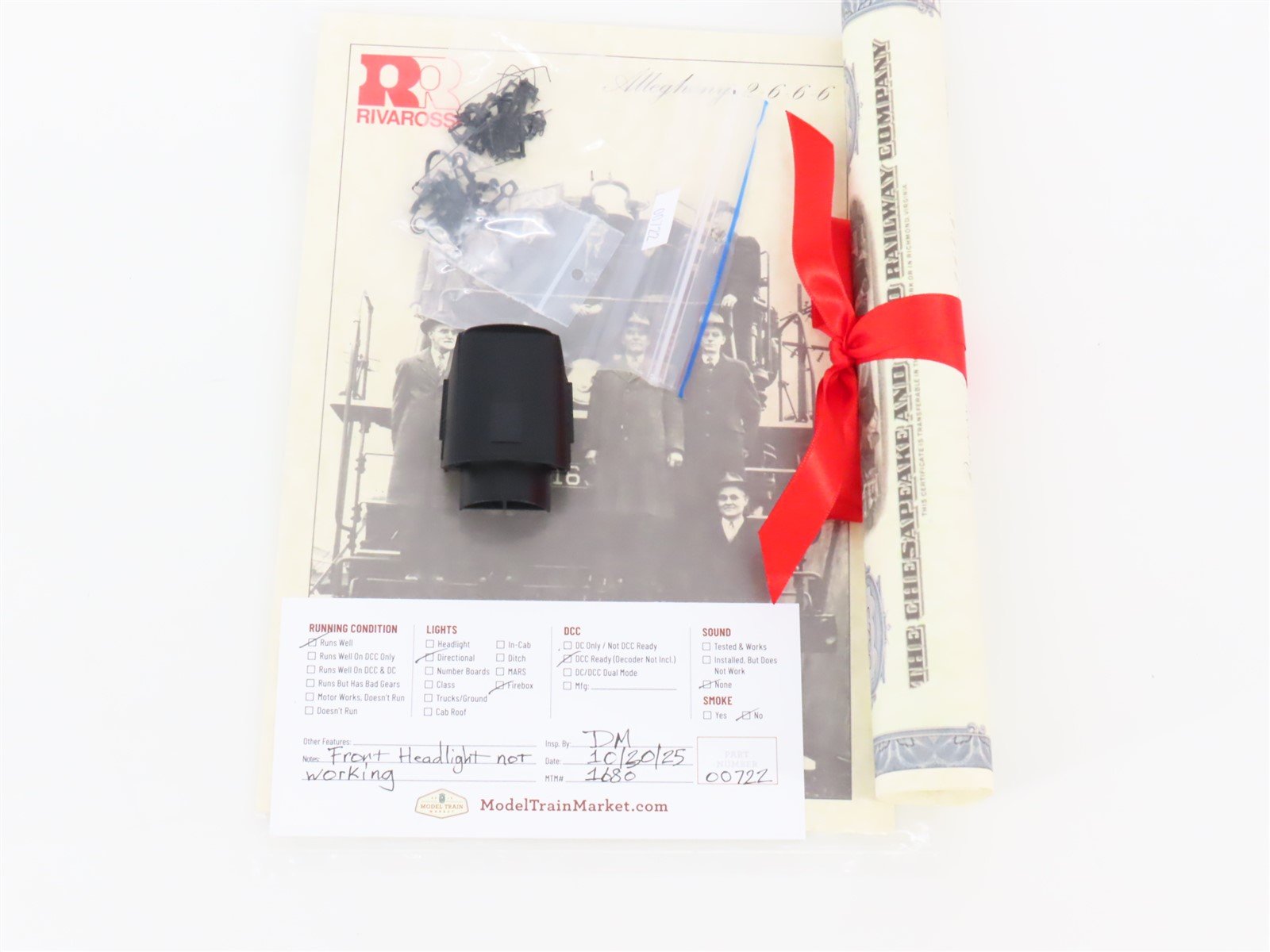 HO Scale Rivarossi R5454 C&O Chesapeake & Ohio 2-6-6-6 Allegheny Steam #1633