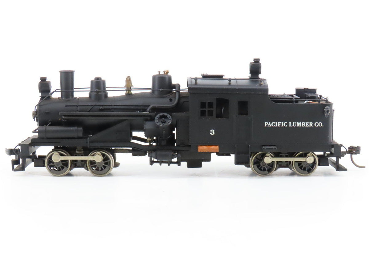 HO Scale Rivarossi Pacific Lumber Co. 2-Truck Heisler Steam #3 - Customized