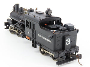HO Scale Rivarossi Pacific Lumber Co. 2-Truck Heisler Steam #3 - Customized