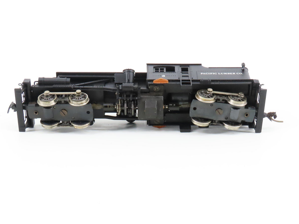 HO Scale Rivarossi Pacific Lumber Co. 2-Truck Heisler Steam #3 - Customized