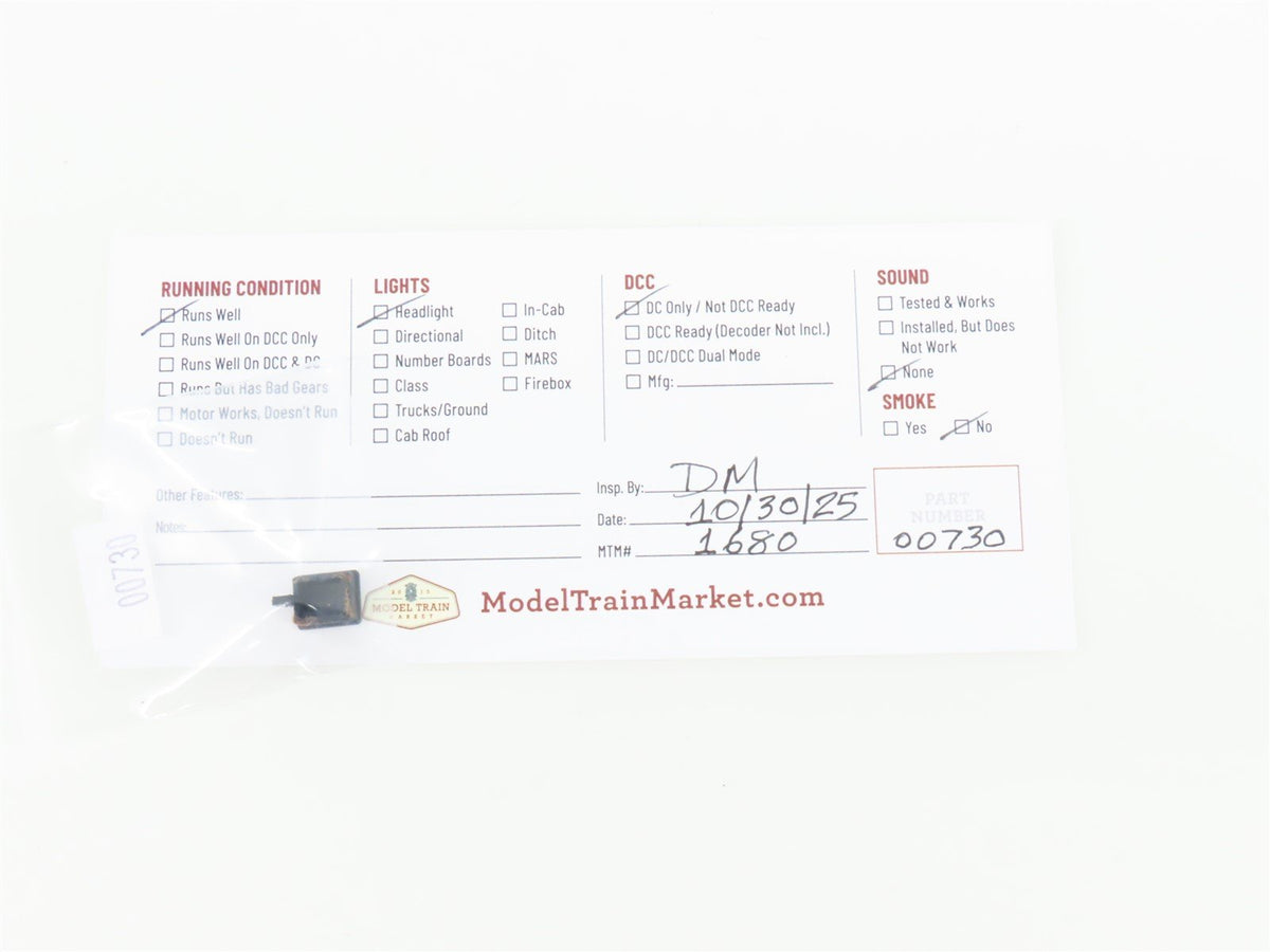 HO Scale Rivarossi MW Maintenance of Way 0-6-0ST Saddle Tank Steam #34 - Custom