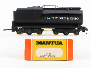 HO Scale Mantua 712-25 B&O Baltimore & Ohio Vandy Tender