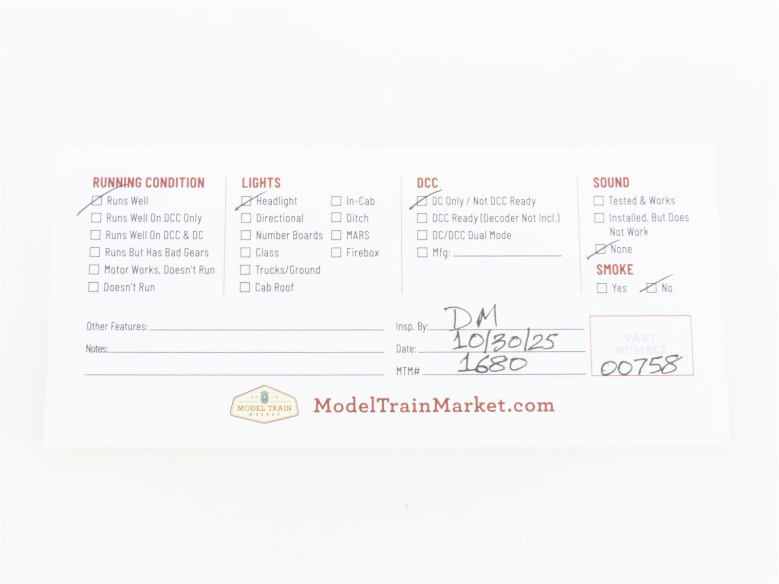 HO Scale Mantua 323-521 RDG Reading 4-6-2 Camelback Steam Locomotive #1017