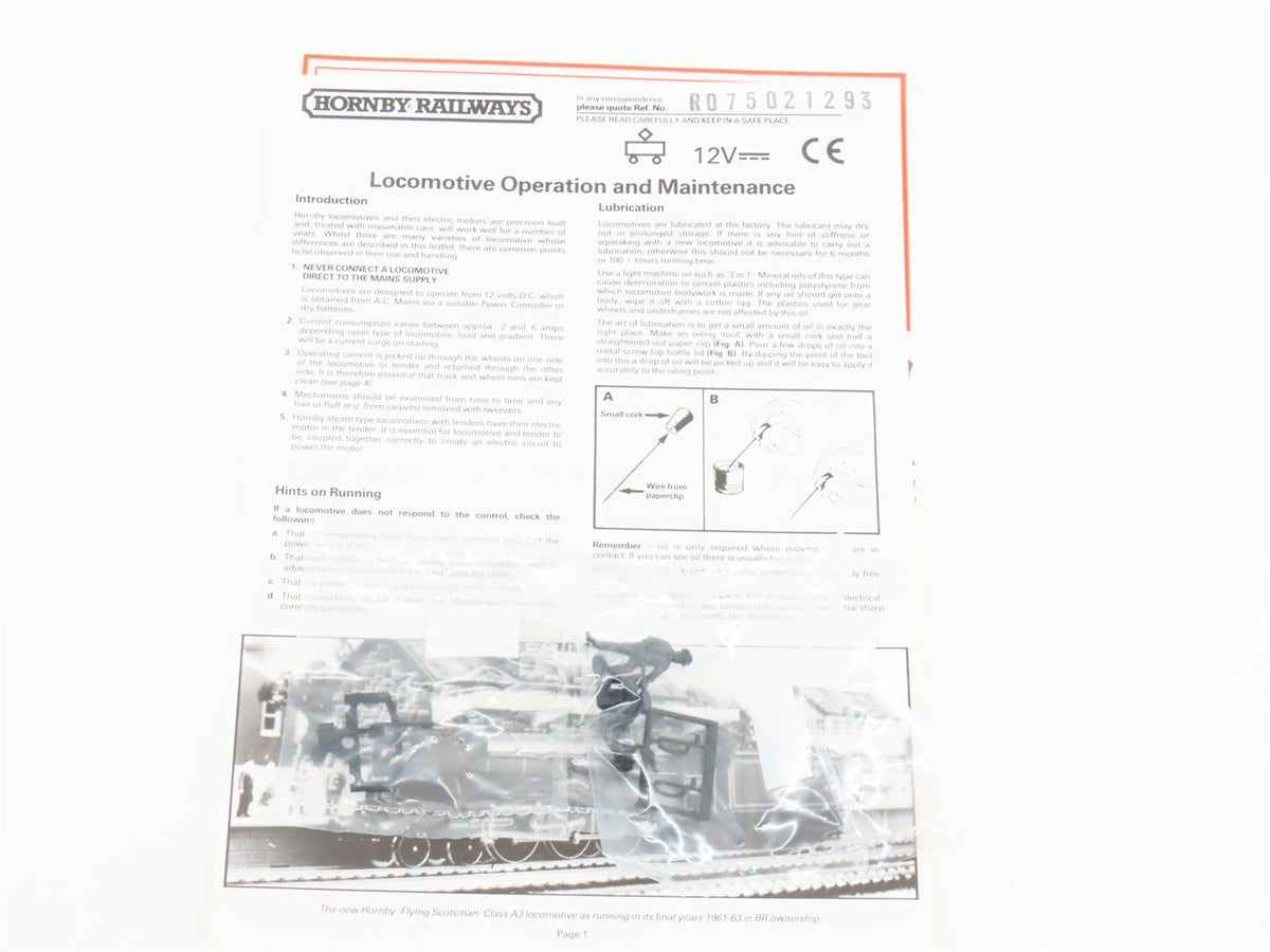 OO Scale Hornby R.075 LNER &quot;Flying Scotsman&quot; 4-6-2 Steam #4472 w/ 2 Tenders