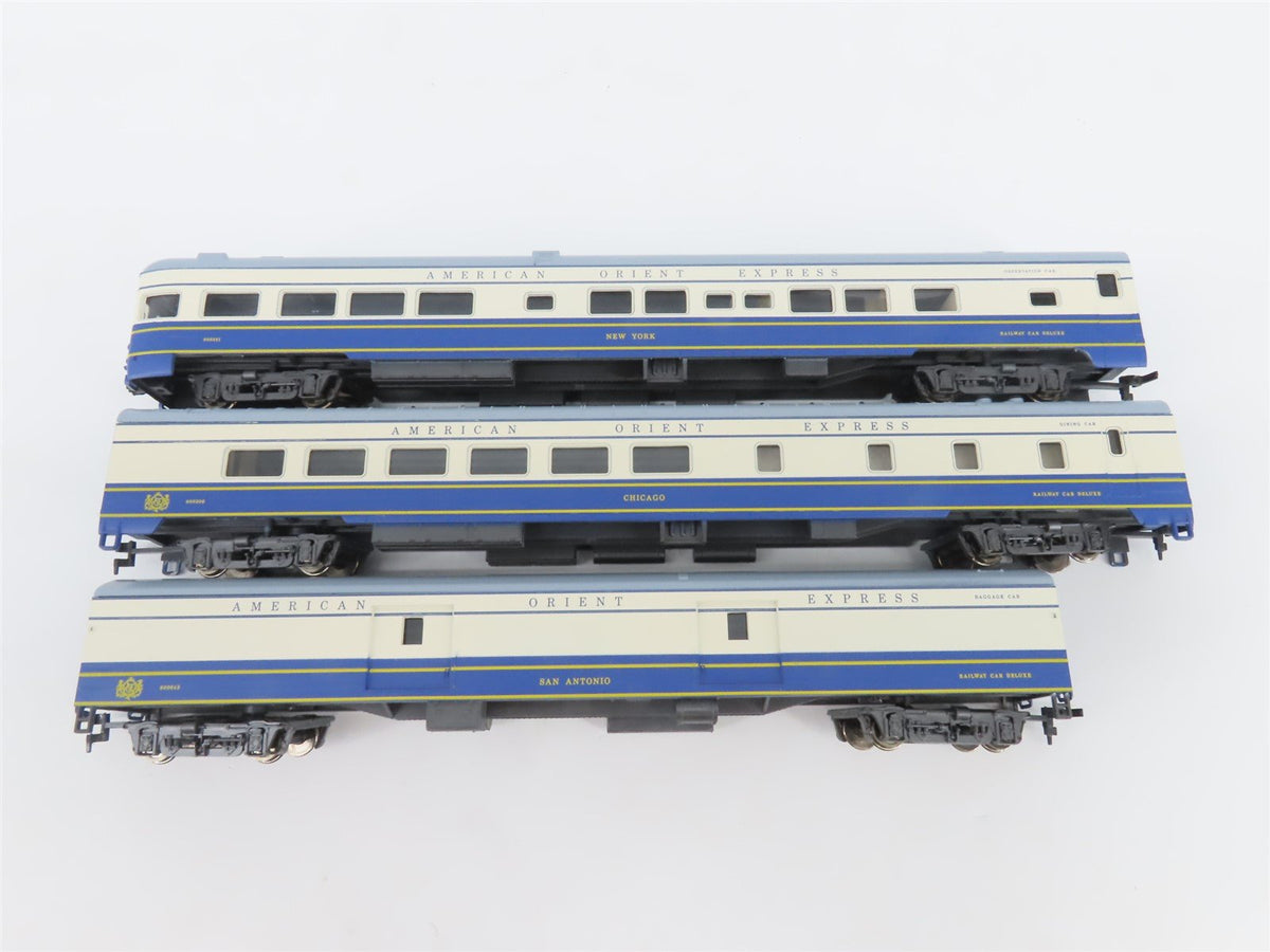 HO Rivarossi 0824 American Orient Express EMD E8A/A Diesel Passenger Train Set
