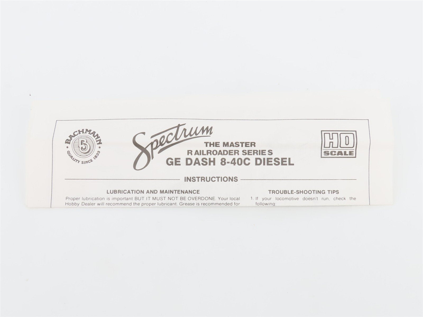 HO Scale Bachmann Spectrum 85012 CR Conrail GE Dash 8-40C Diesel #6032