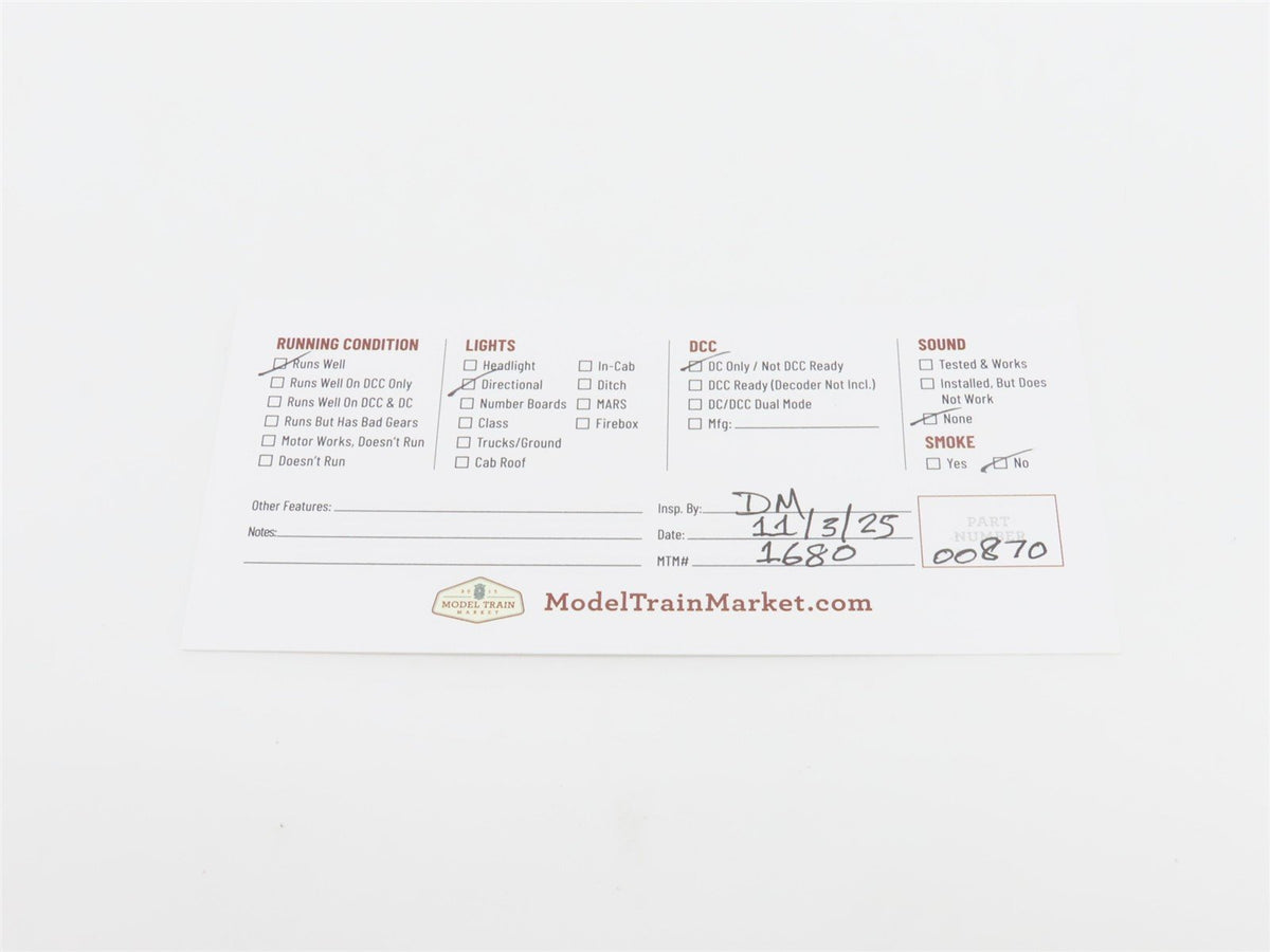 HO Bachmann 0620 SCL Seaboard Coast Lin &quot;Spirit of &#39;76&quot; GE U36B Diesel #1776