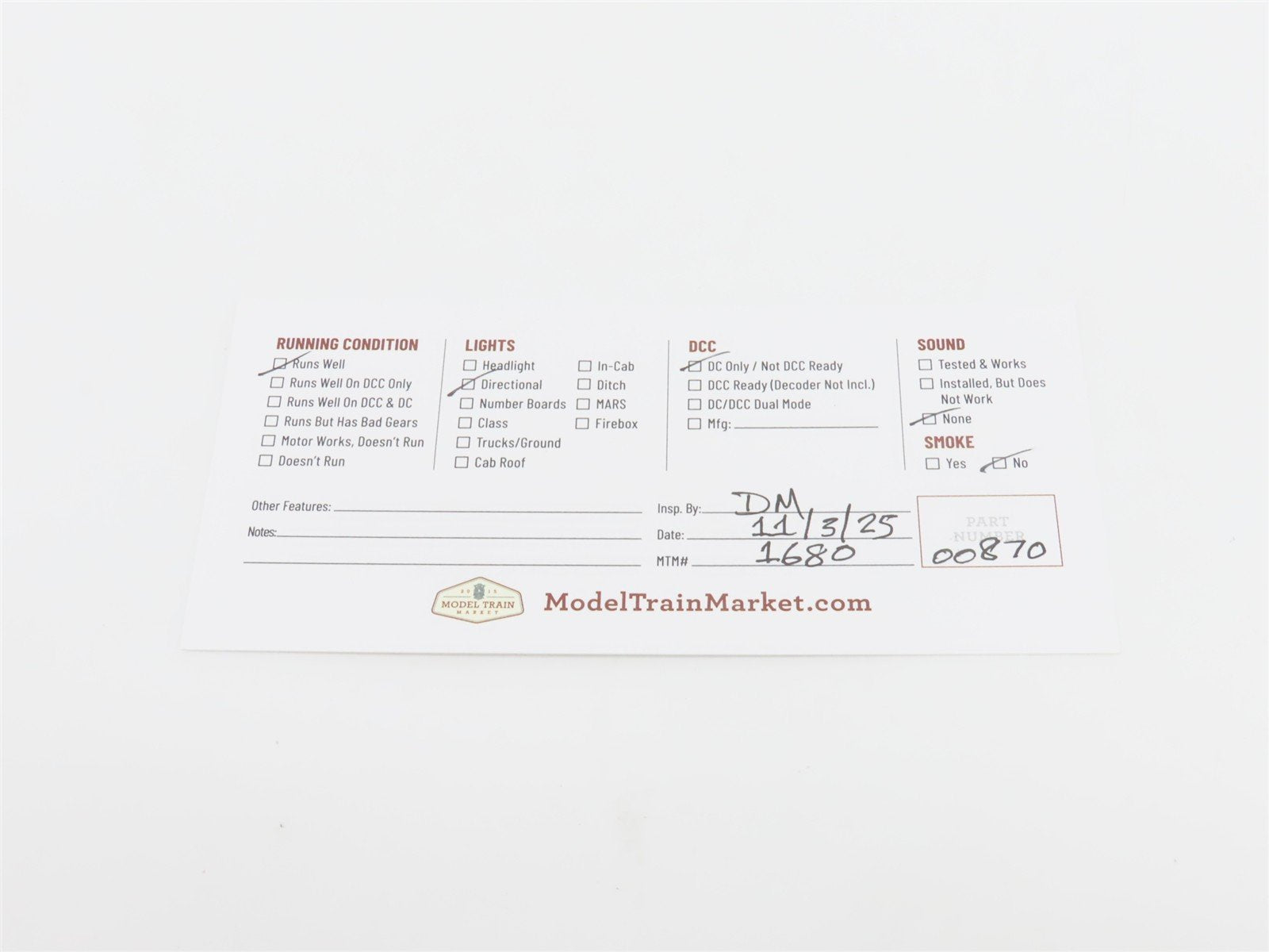 HO Bachmann 0620 SCL Seaboard Coast Lin 