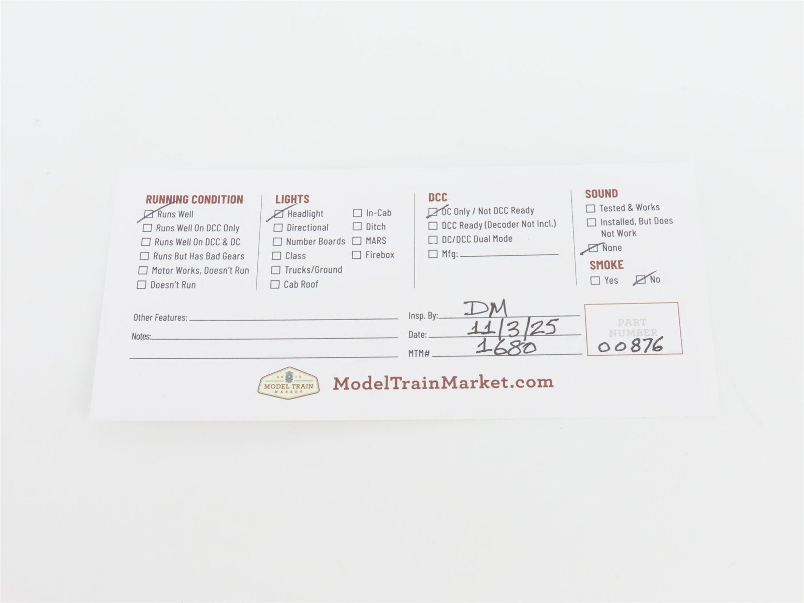 HO Scale MRC Platinum CB145 PC Penn Central EMD F7A Diesel Locomotive #1672