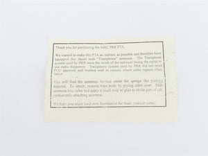 HO Scale MRC Platinum CB133 PRR Pennsylvania EMD F7A Diesel Locomotive #9814