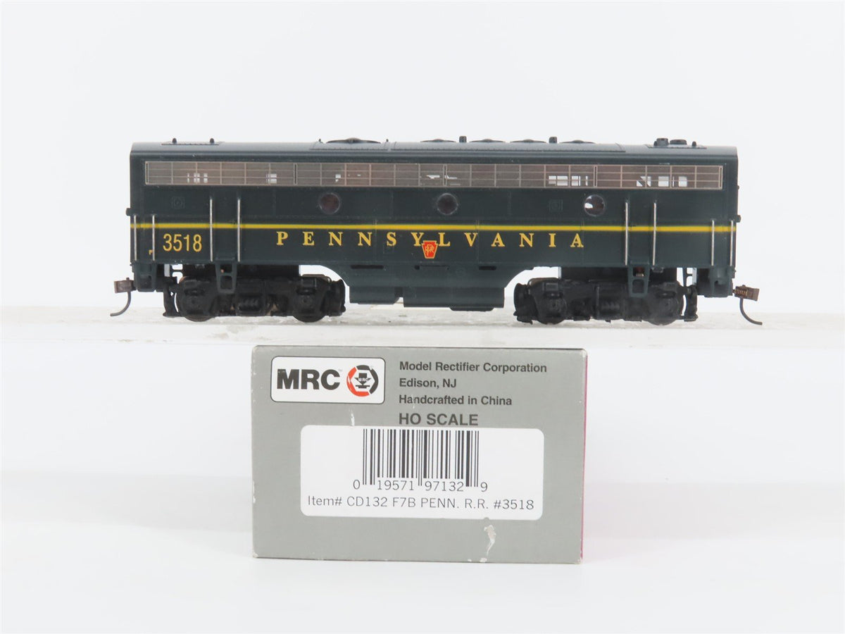 HO Scale MRC Platinum CD132 PRR Pennsylvania EMD F7B Diesel Locomotive #3518