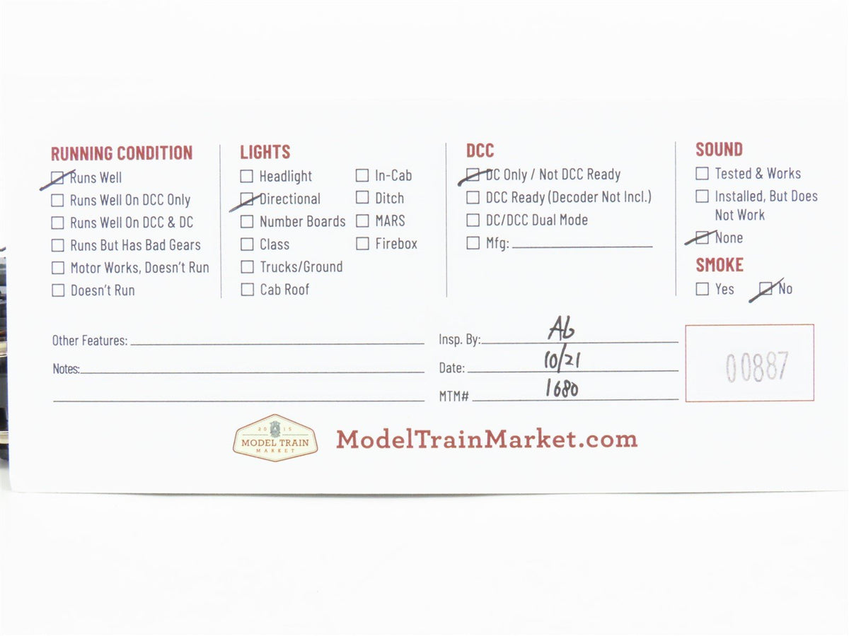 HO Scale Atlas 8035 PRR Pennsylvania C425 Diesel Locomotive #2419