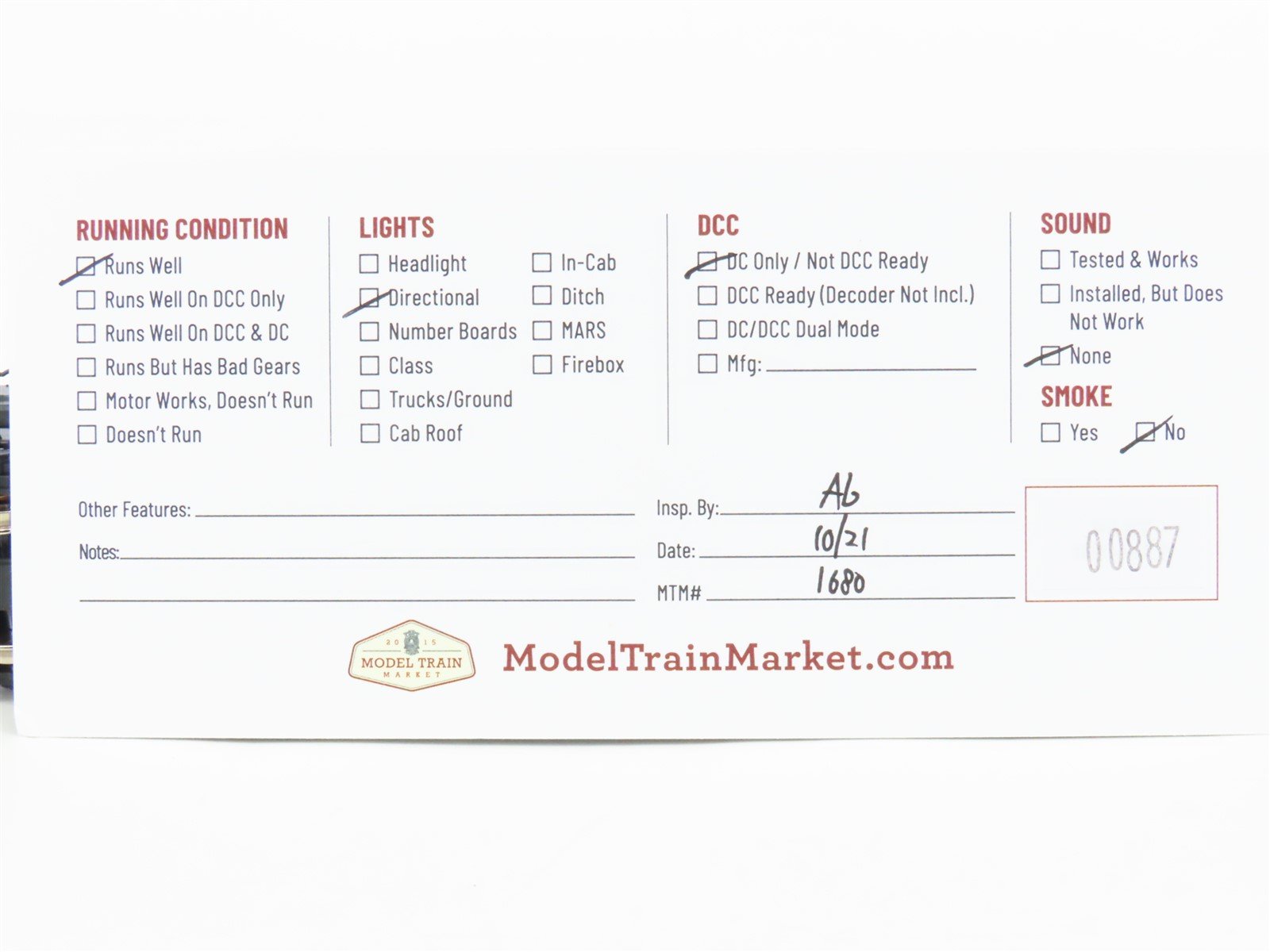 HO Scale Atlas 8035 PRR Pennsylvania C425 Diesel Locomotive #2419