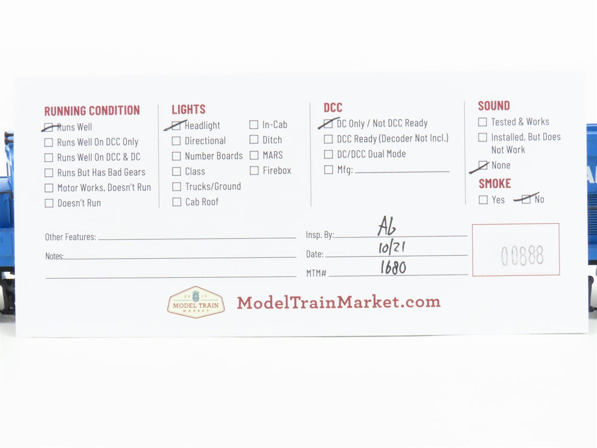 HO Scale Atlas CR Conrail C425 Diesel Locomotive #2421 w/Kato Drive