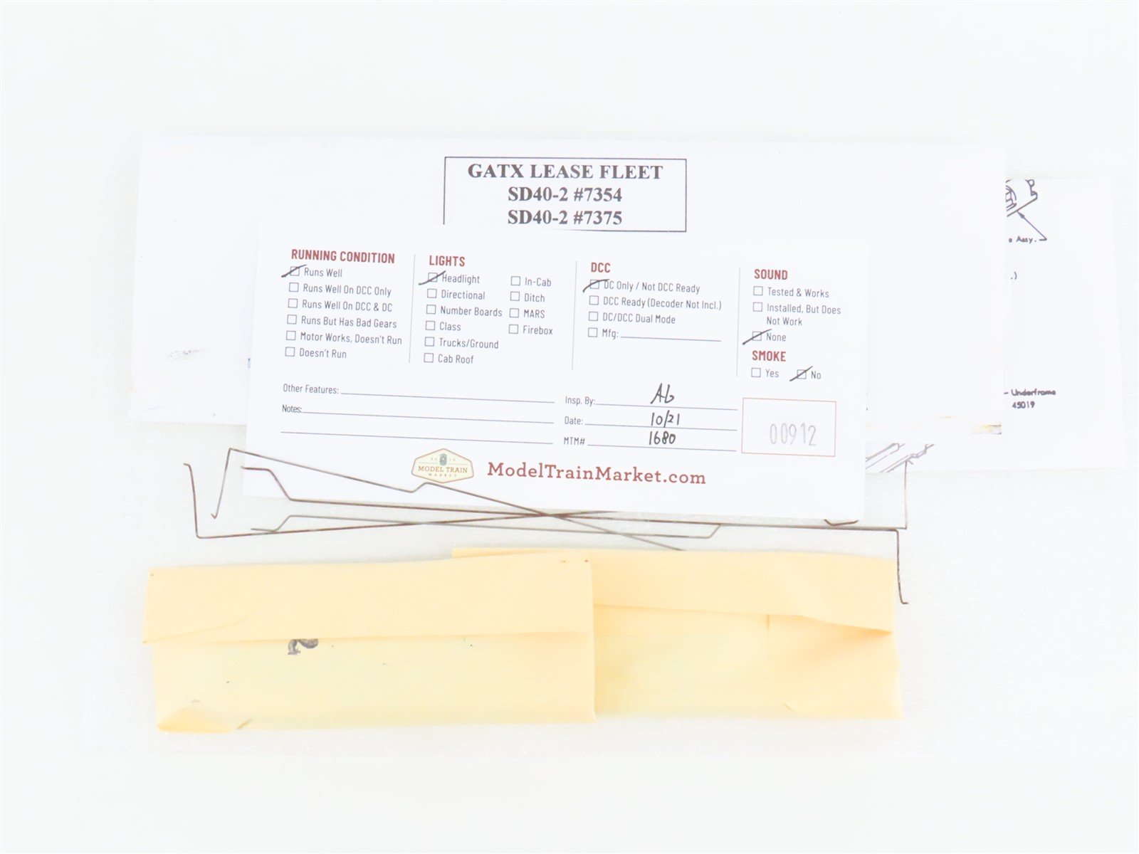 HO Scale Athearn 2202 GATX Lease Fleet SD40-2 Diesel Locomotive 2-Pack