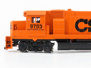 HO Scale Athearn 2214 CSX MOW GP40-2 Diesel Locomotive #9703 w/Caboose