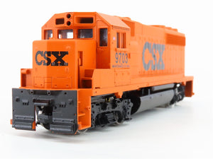 HO Scale Athearn 2214 CSX MOW GP40-2 Diesel Locomotive #9703 w/Caboose