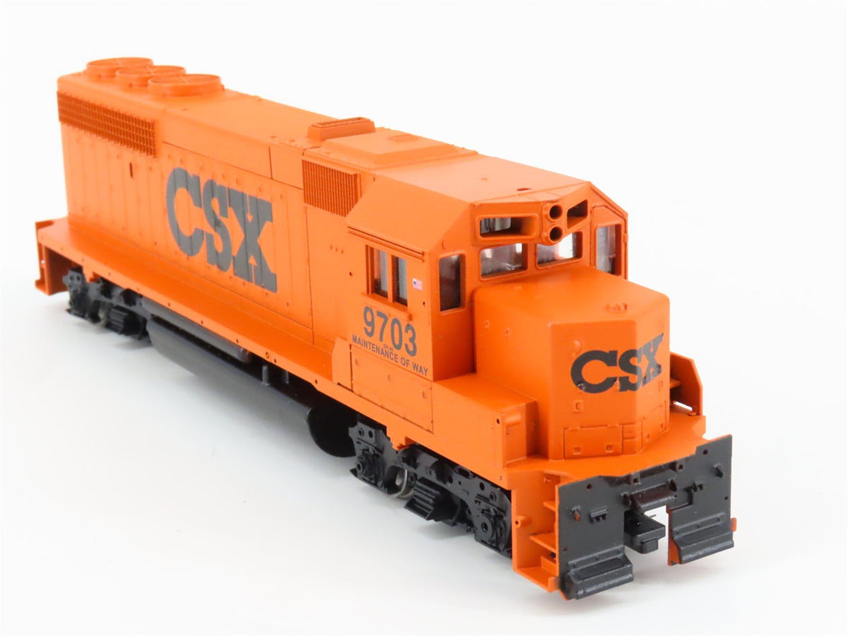 HO Scale Athearn 2214 CSX MOW GP40-2 Diesel Locomotive #9703 w/Caboose