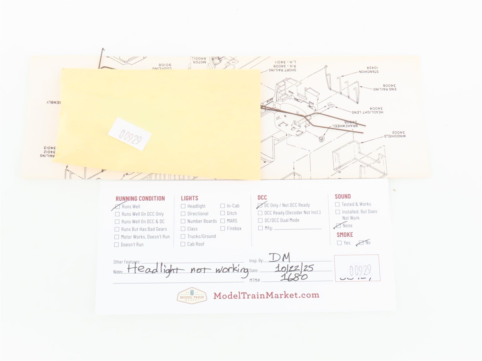 HO Scale Athearn 3485 Auto Train U33B Diesel Locomotive #4000