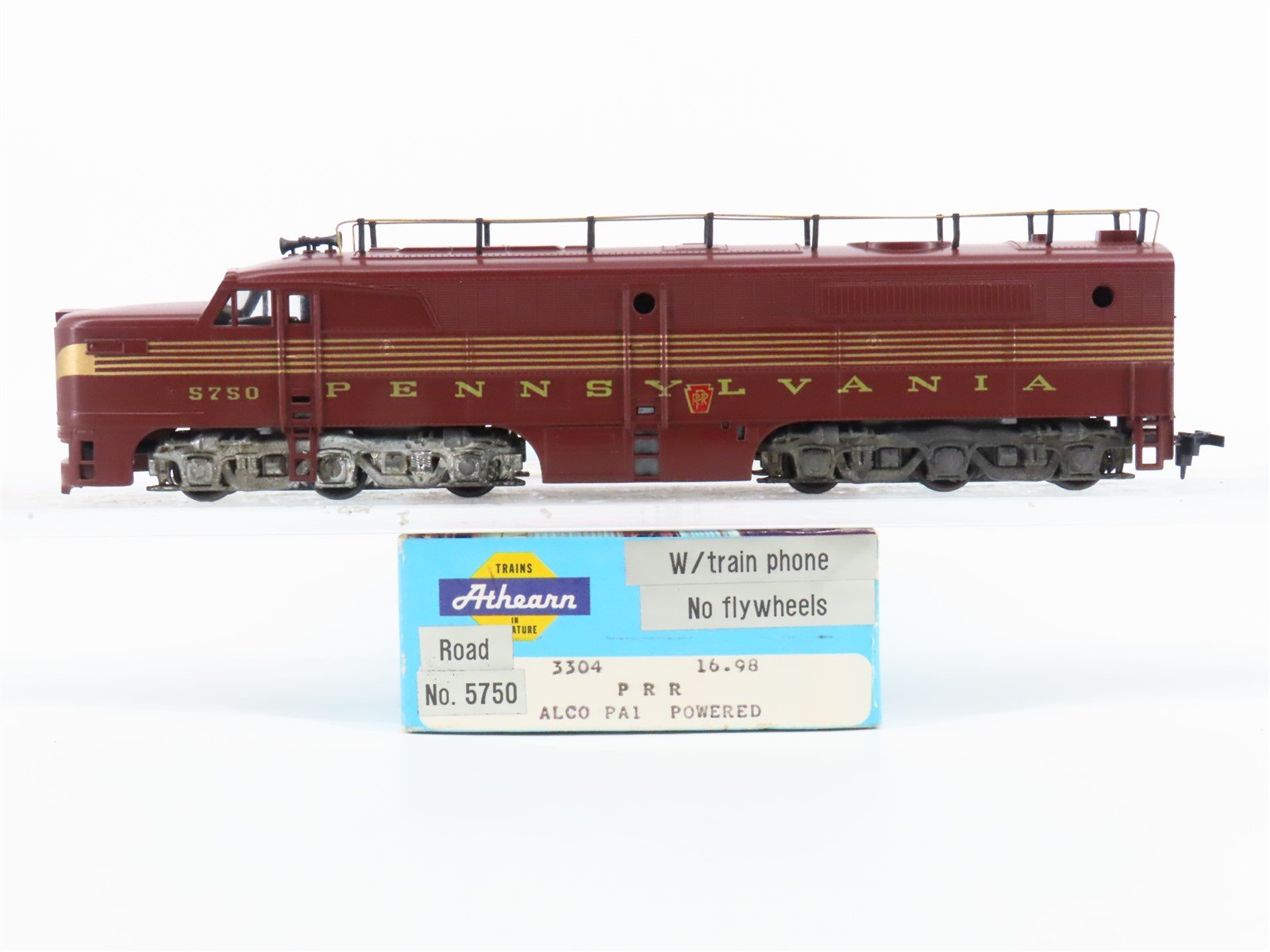 HO Scale Athearn 3304 PRR Pennsylvania Alco PA1 Diesel Loco #5750 Customized