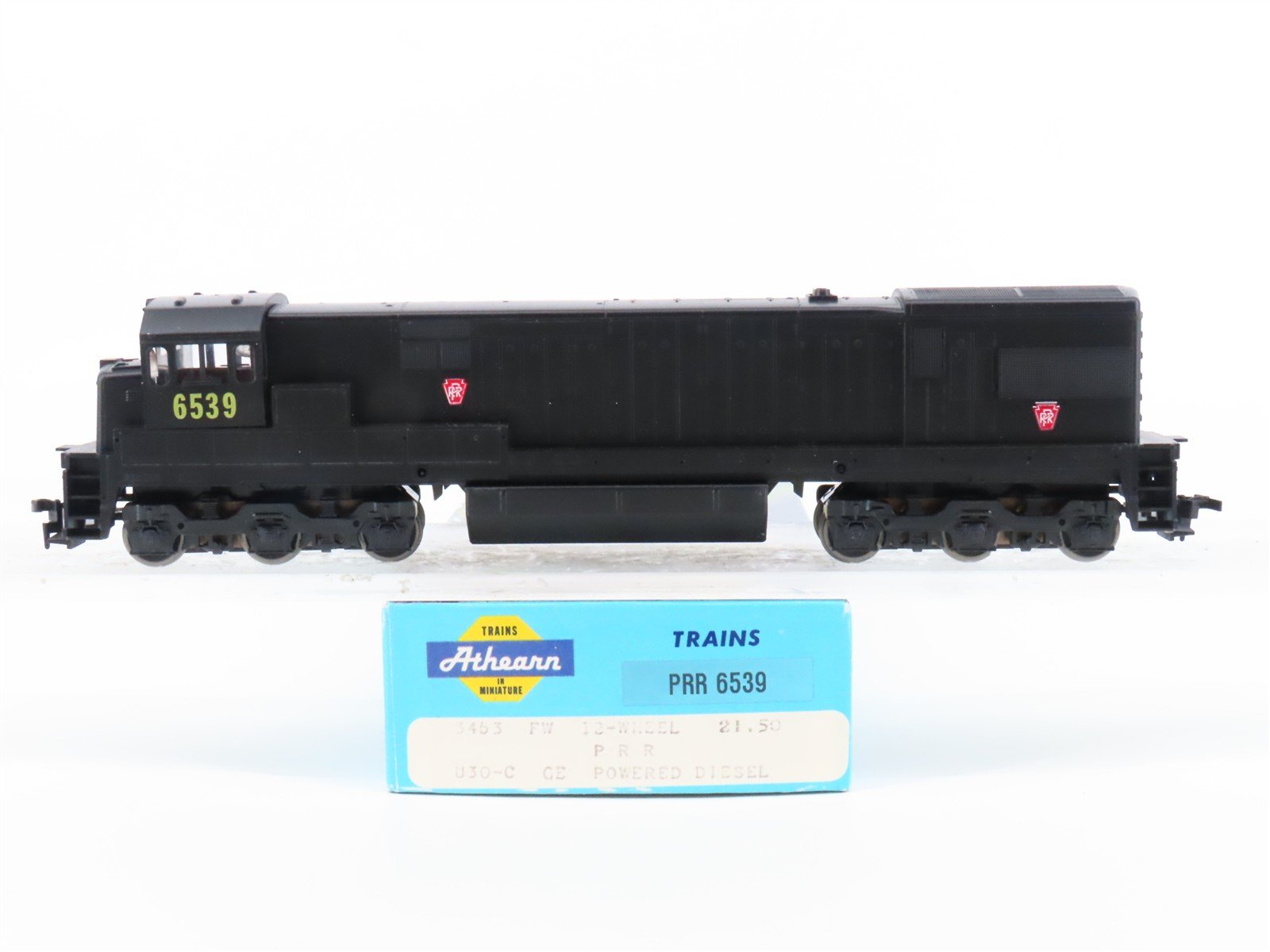 HO Scale Athearn 3463 PRR Pennsylvania U30C Diesel Locomotive #6539