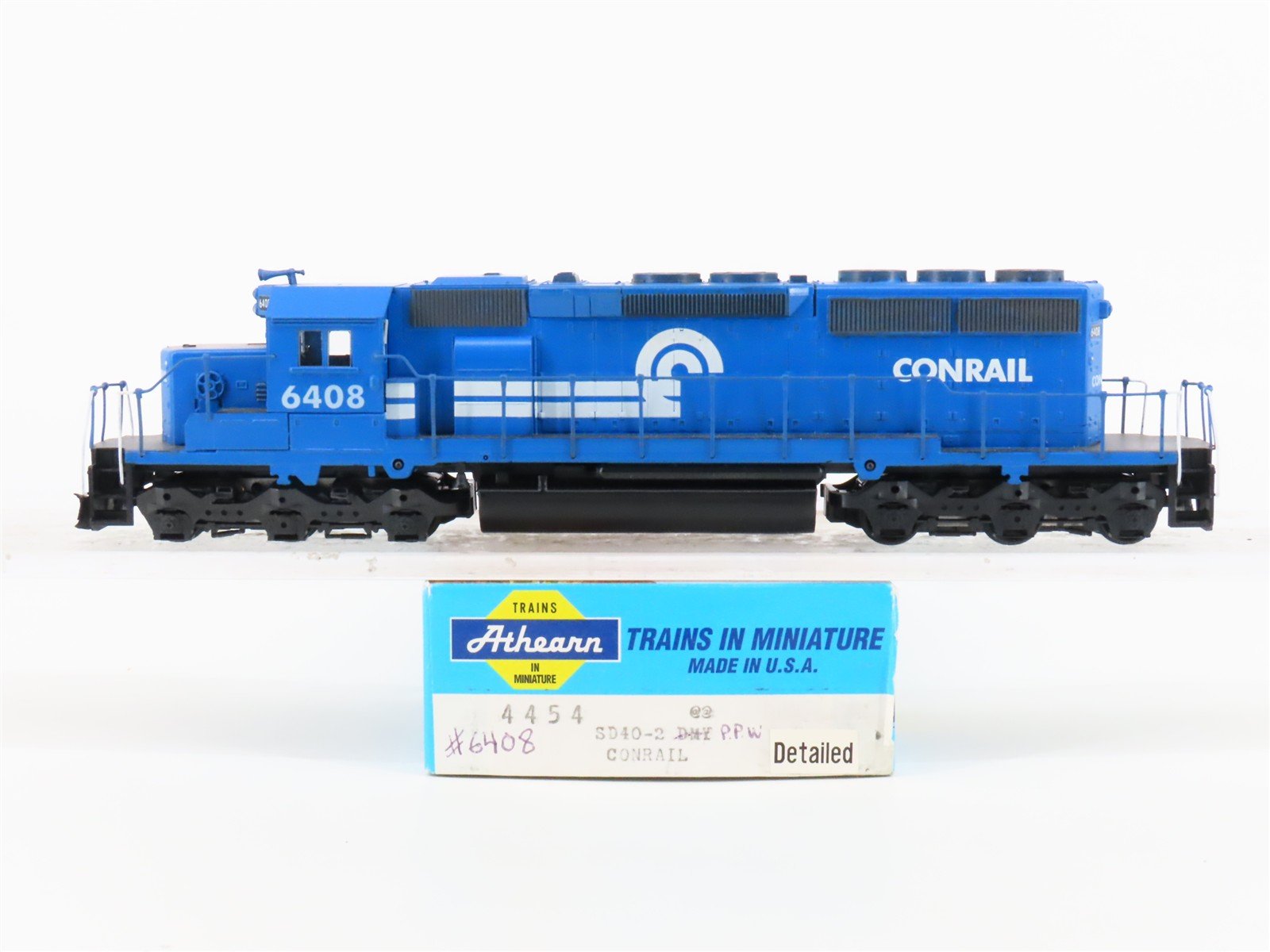 HO Scale Athearn 4454 CR Conrail SD40-2 Diesel Locomotive #6408 UNPOWERED